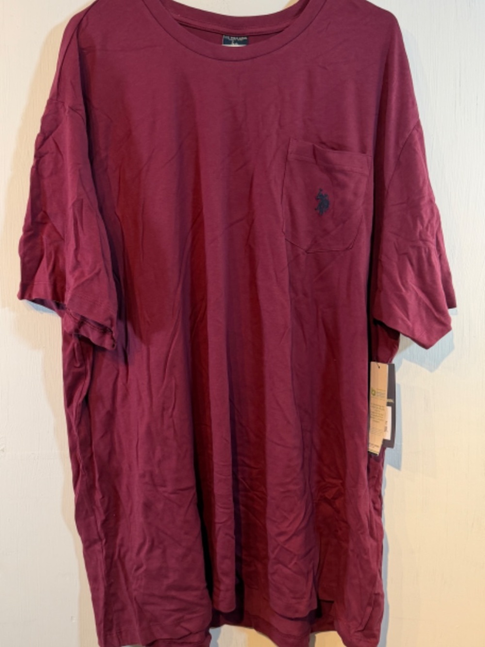 Polo Mens Short Sleeve V-neck Pocket Tee 3XL_NWT